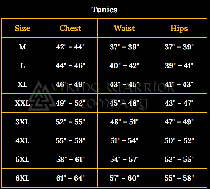Natural Viking Tunic with Short Sleeves, Embroidered Border