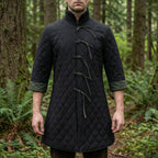 Men's Viking Gambeson Jacket - Medieval Padded Armor Coat for LARP Renaissance Costume