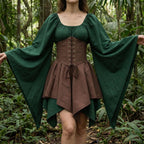 Women's Viking Medieval Dress | Renaissance Nordic Warrior Costume for LARP & Cosplay