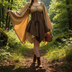 Women's Viking Medieval Dress | Renaissance Nordic Warrior Costume for LARP & Cosplay