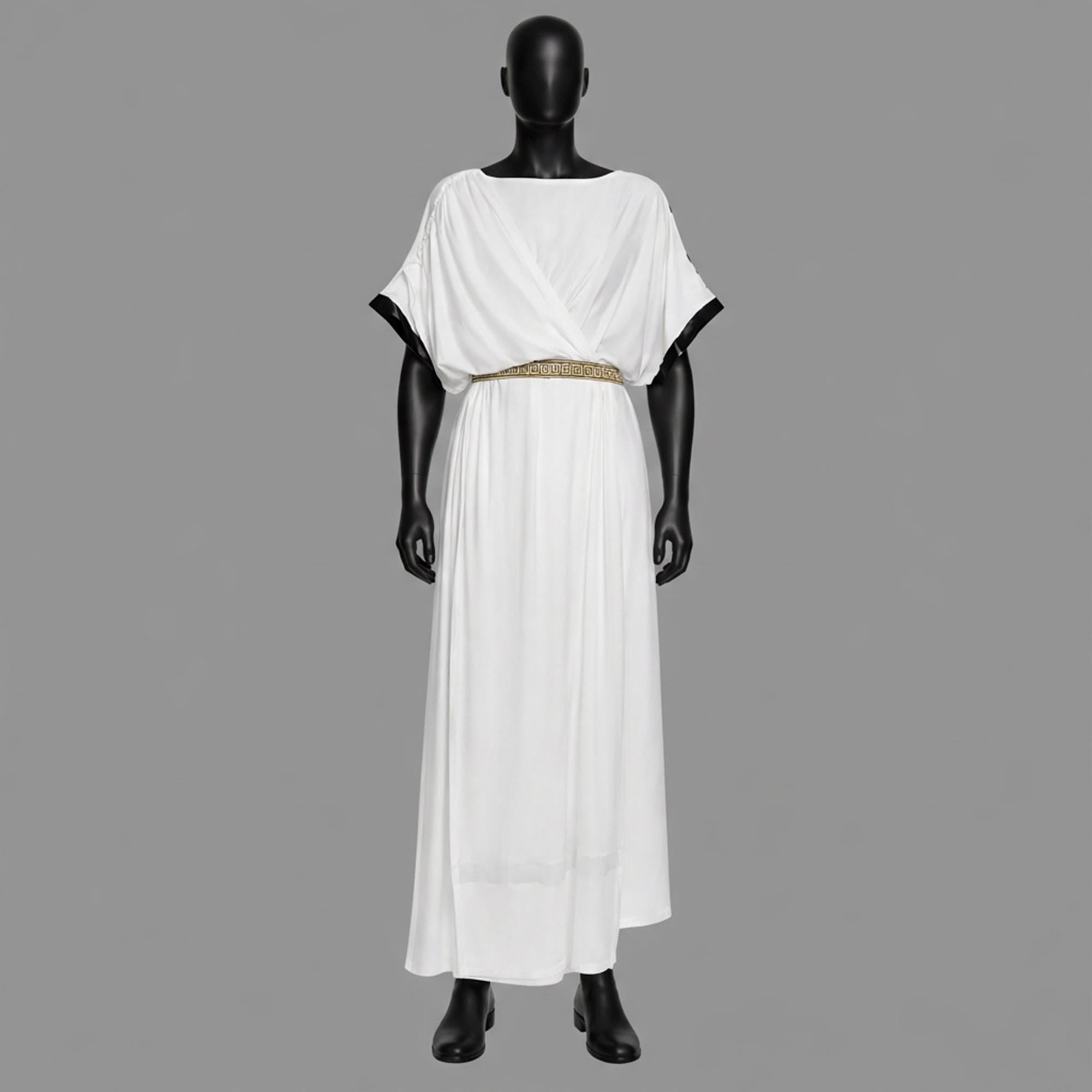 Men's Gladiator Toga Costume, Greek Roman Outfit, Gold Laurel Crown