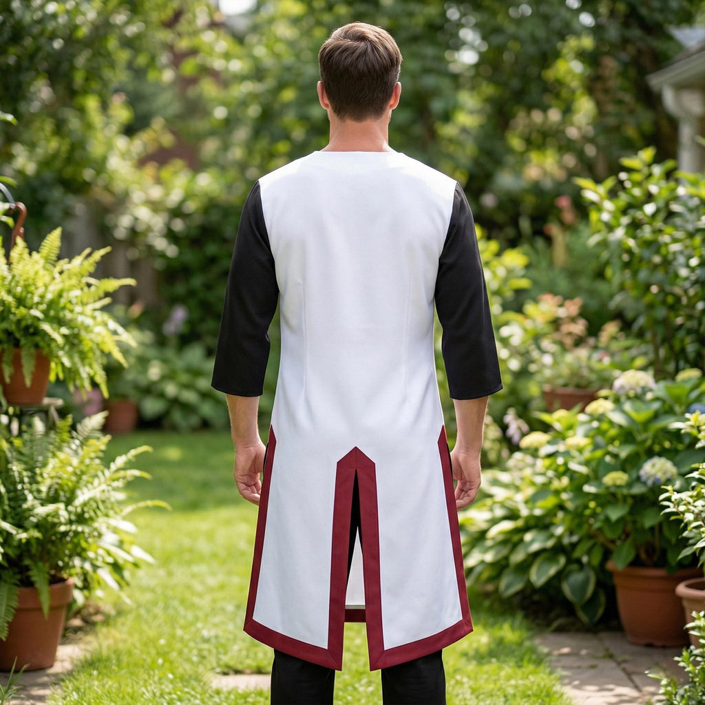 Men's Viking Knight Tunic | Templar Crusader Medieval Costume for LARP & Cosplay