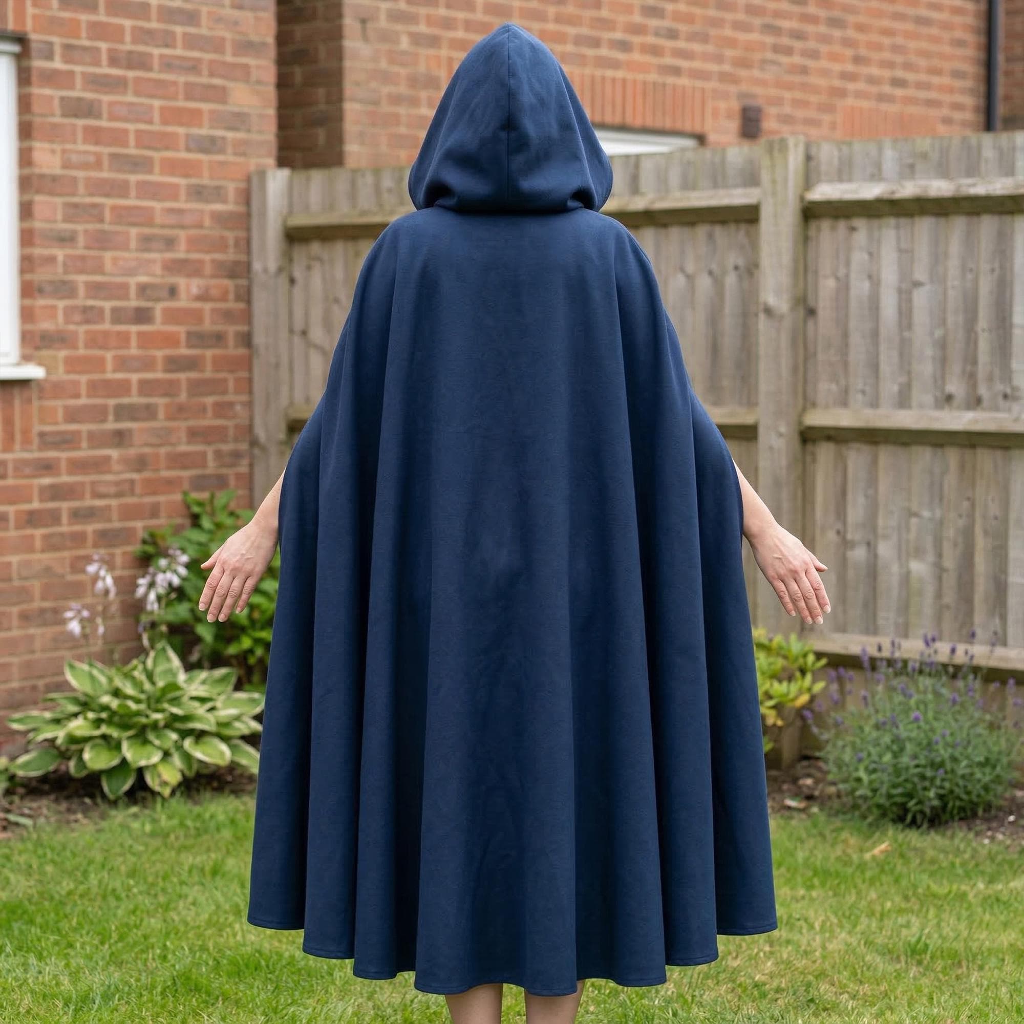 Emerald Green Elven Hooded Cloak, Medieval Renaissance Fantasy Cosplay Outfit